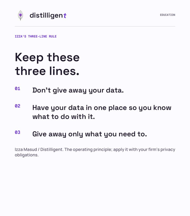 Don’t give away your data, slide 2 of 8