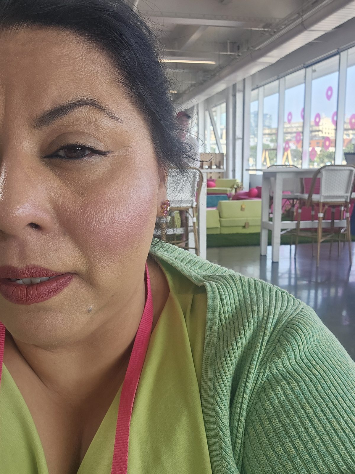 Founder Izza Masud, four-meeting Friday — every one of those meetings was arranged agent-to-agent first.